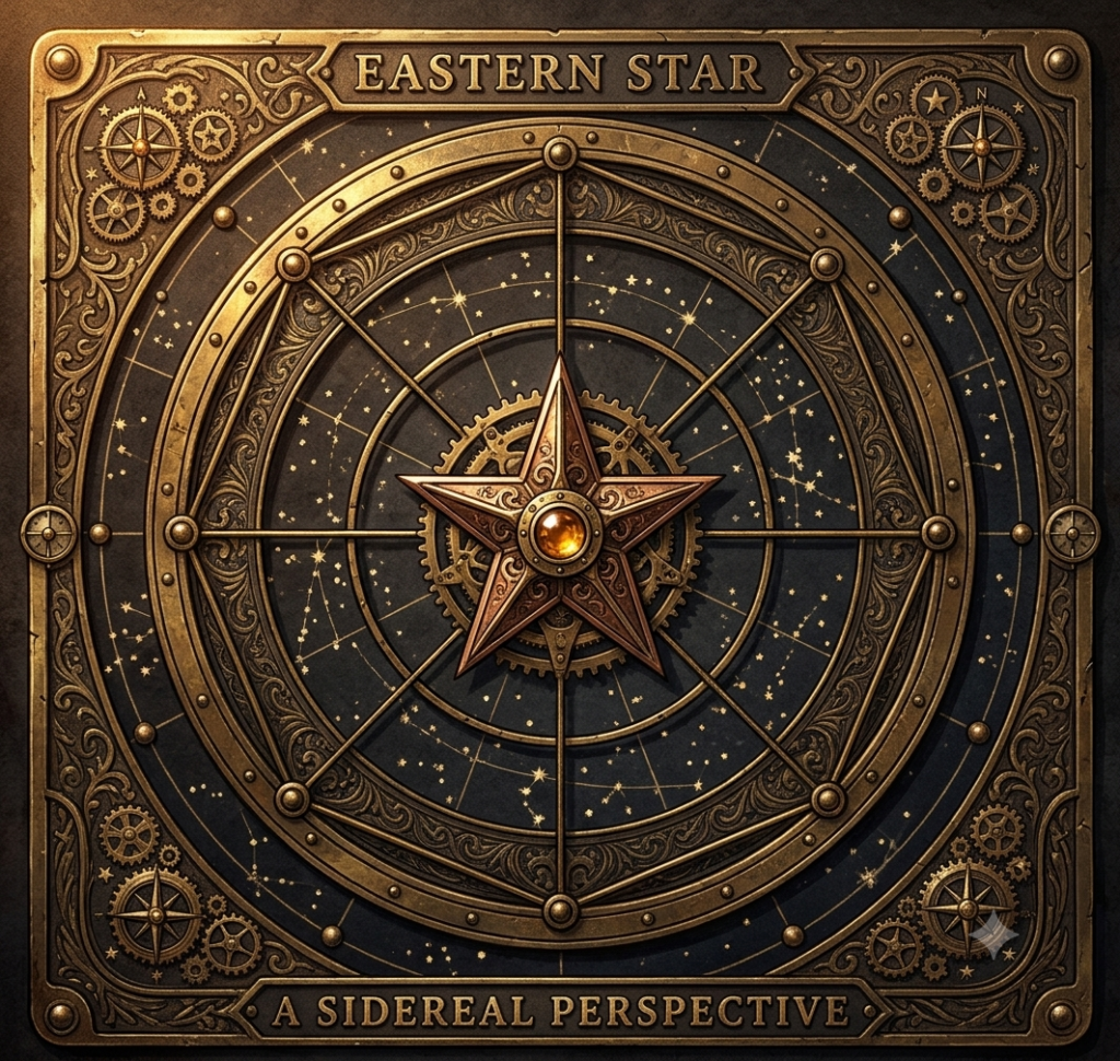 Eastern Star Reading: Vintage Sidereal Astrolabe & Chart Wheel